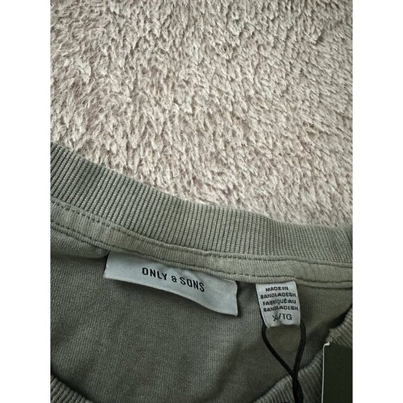 Only & Sons Men's Distressed Short Sleeve T-Shirt Castor Gray XL Casual  New - Picture 9 of 14